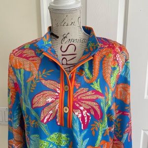 COPY - Gretchen Scott Mandarin Collar Dress - L